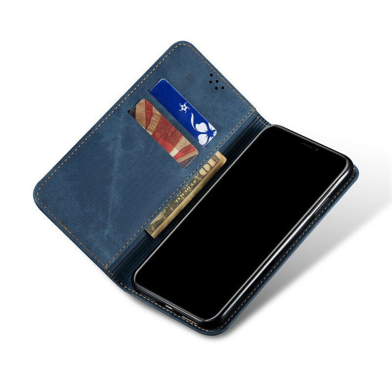 Capa Flip Tecido de calças de ganga Samsung Galaxy A21s