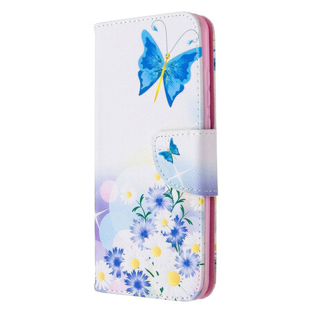 Capa Huawei P Smart 2020 Pintada Borboletas e Flores
