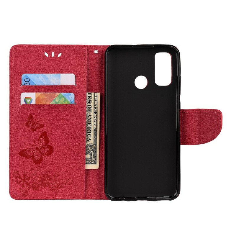 Capa Huawei P smart 2020 Splendid Butterflies with Strap Capa Huawei P smart 2020 Splendid Butterflies with Strap