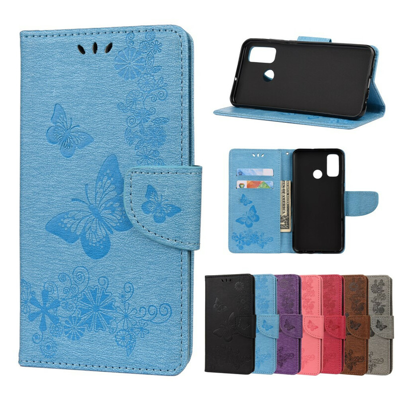 Capa Huawei P smart 2020 Splendid Butterflies with Strap
