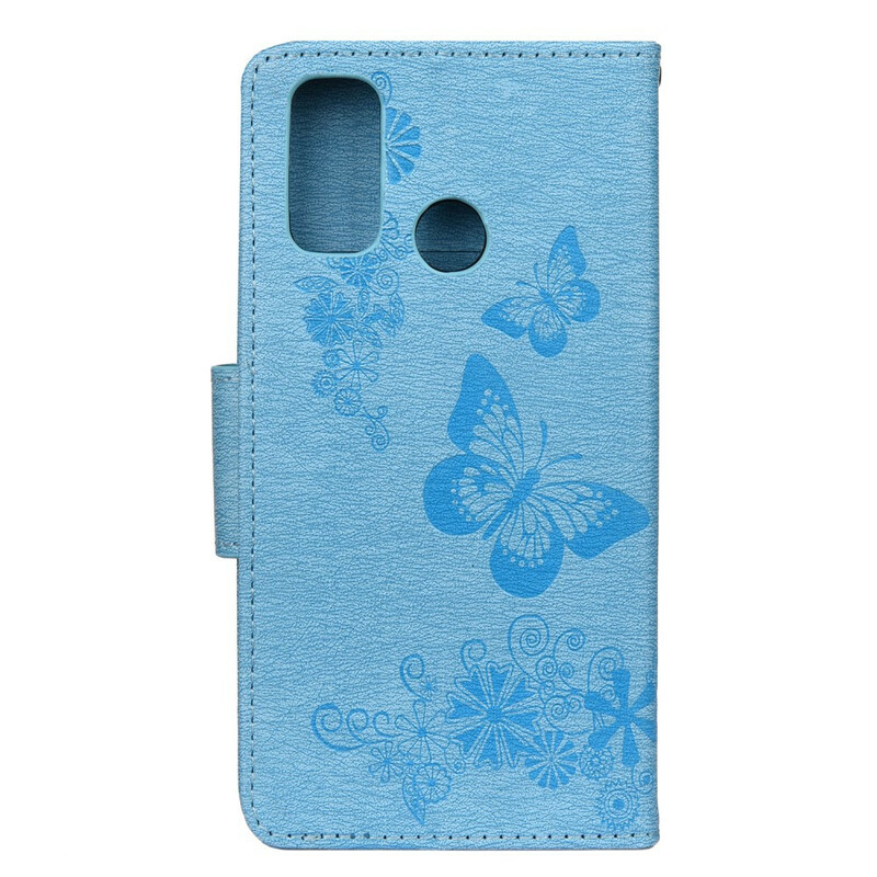 Capa Huawei P smart 2020 Splendid Butterflies with Strap