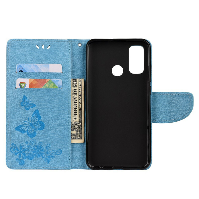Capa Huawei P smart 2020 Splendid Butterflies with Strap