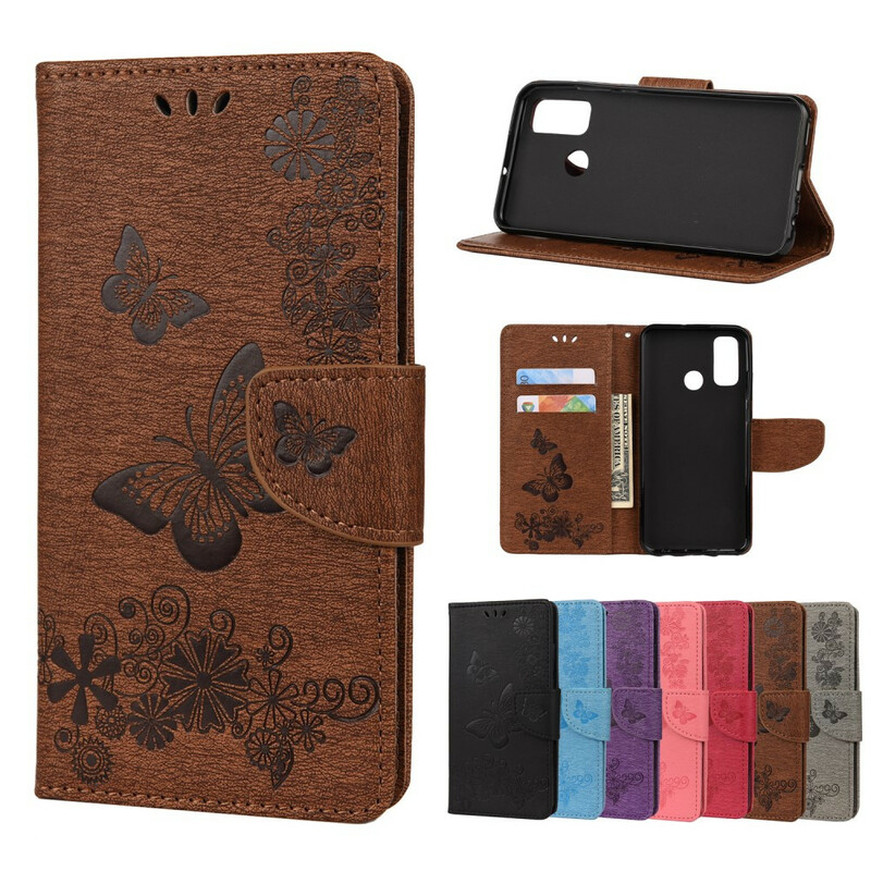 Capa Huawei P smart 2020 Splendid Butterflies with Strap