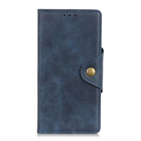 Samsung Galaxy S10 Lite Mock Leather Botão da capa de couro