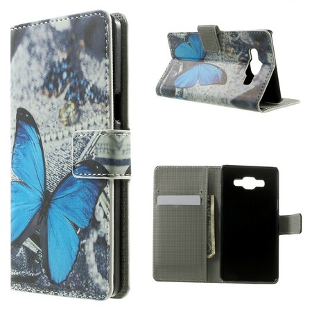 Samsung Galaxy A5 Capa Azul Butterfly