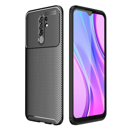 Xiaomi Redmi 9 Capa Flexível de Fibra de Carbono