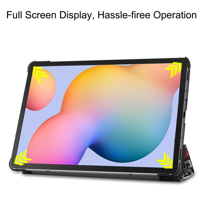 Capa Inteligente Samsung Galaxy Tab S6 Lite Graffiti Fun