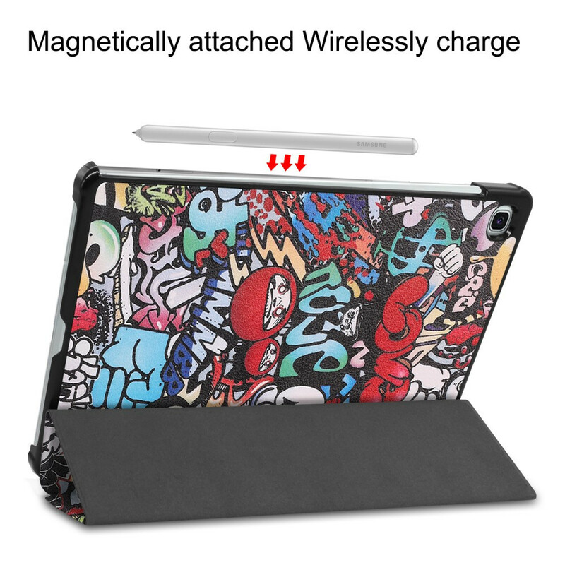 Capa Inteligente Samsung Galaxy Tab S6 Lite Graffiti Fun