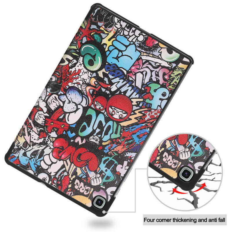 Capa Inteligente Samsung Galaxy Tab S6 Lite Graffiti Fun