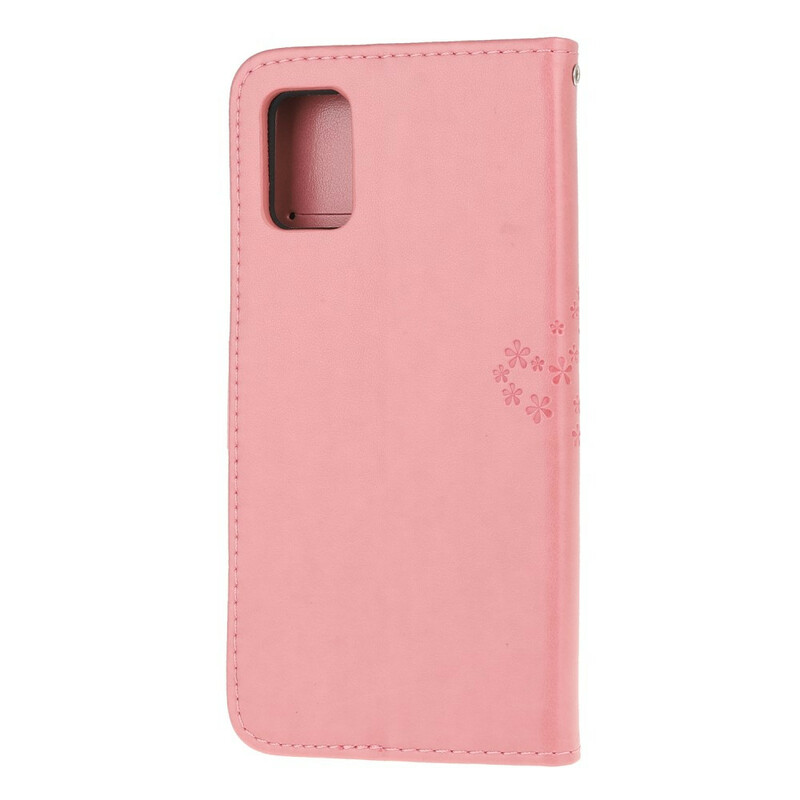 Samsung Galaxy S10 Lite Case Tree e Corujas com Bracelete