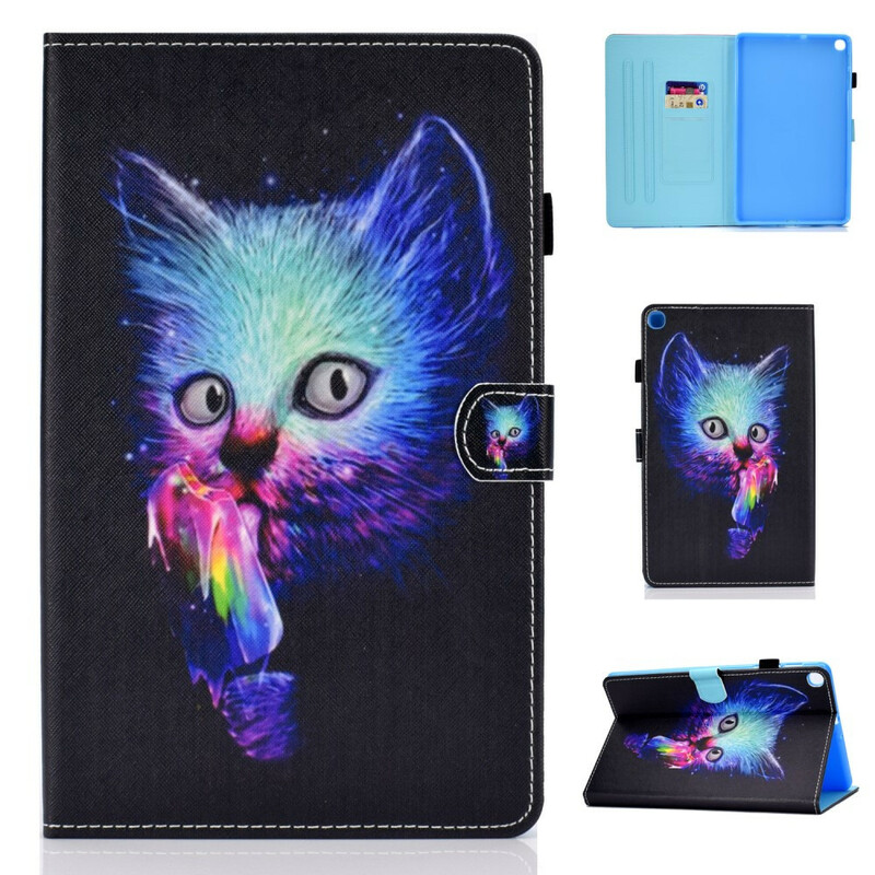 Capa Samsung Galaxy Tab S6 Lite Psycho Cat