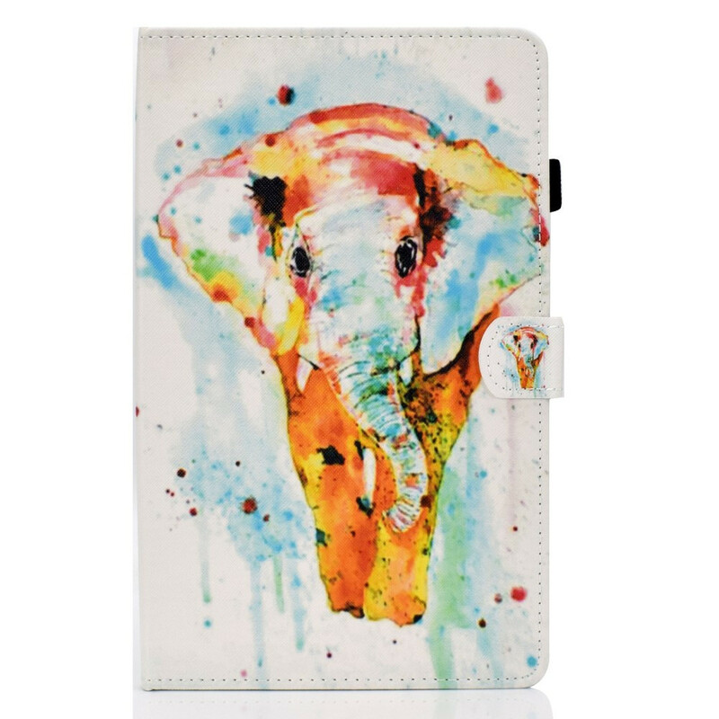 Samsung Galaxy Tab S6 Lite Case Watercolour Elephant