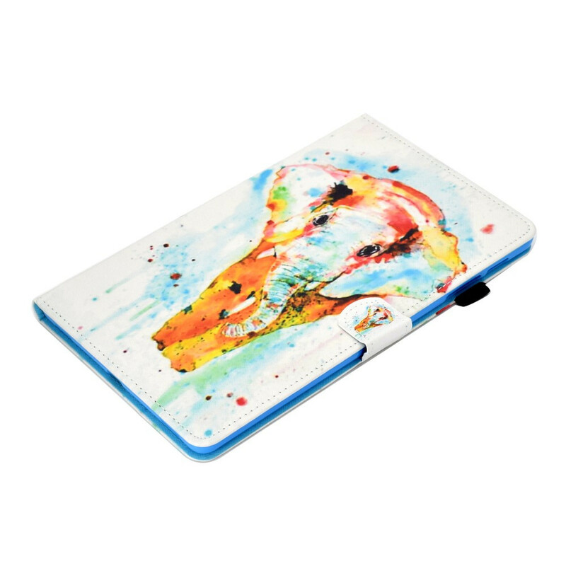 Samsung Galaxy Tab S6 Lite Case Watercolour Elephant