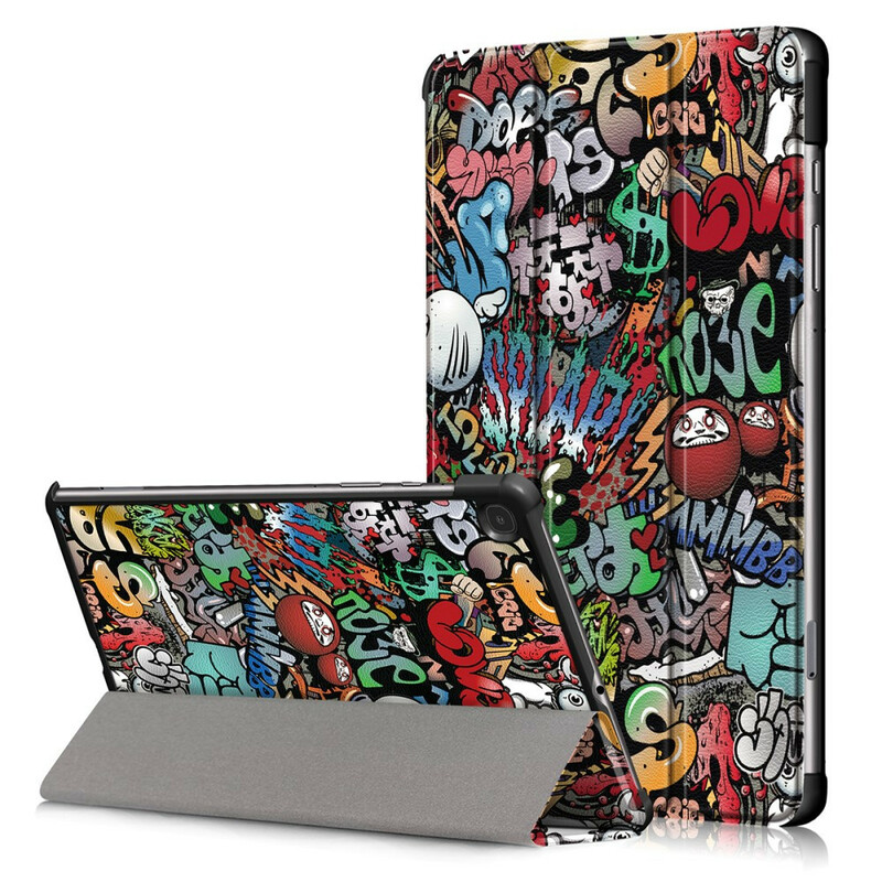 Capa Inteligente Samsung Galaxy Tab S6 Lite Graffiti Reforçado