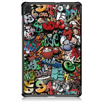 Capa Inteligente Samsung Galaxy Tab S6 Lite Graffiti Reforçado