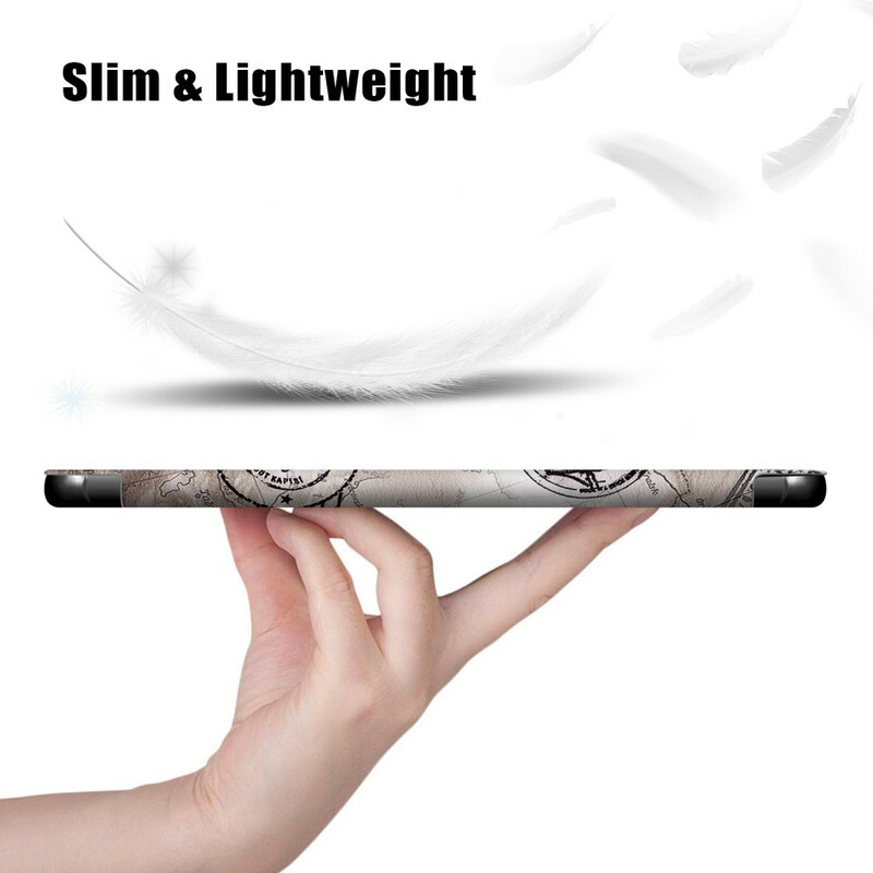 Capa Inteligente Samsung Galaxy Tab S6 Lite Reforçada Torre Eiffel Retro
