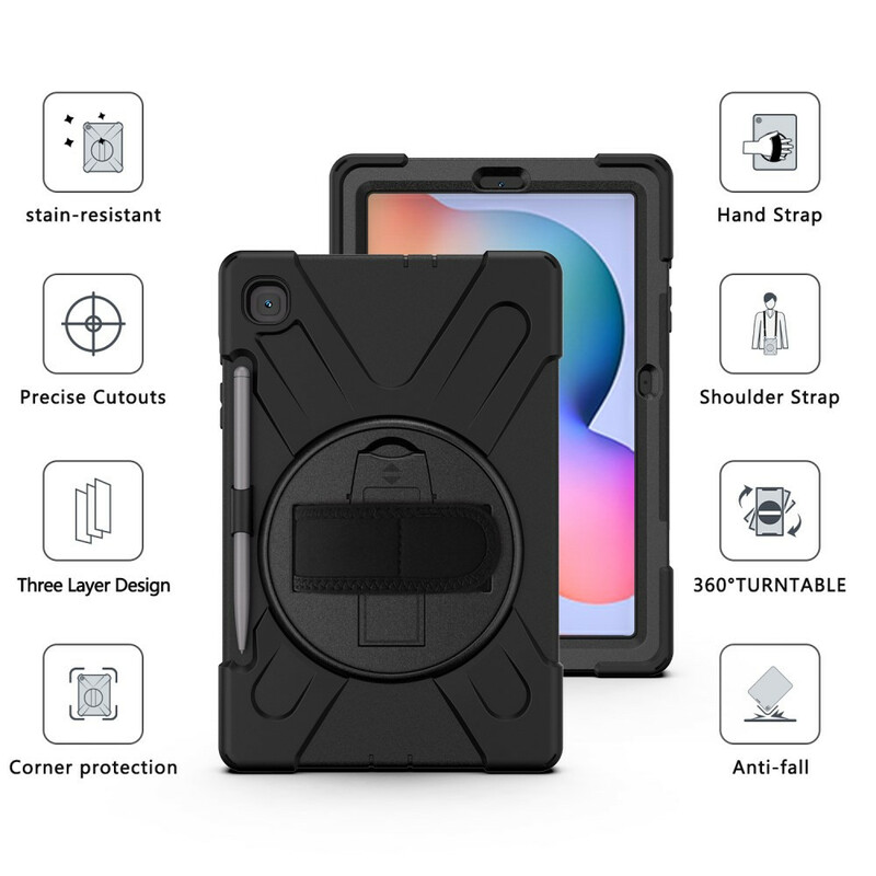 Samsung Galaxy Tab S6 Lite Capa Resistente Utra com Cordão Samsung Galaxy Tab S6 Lite Capa Resistente Utra com Cordão