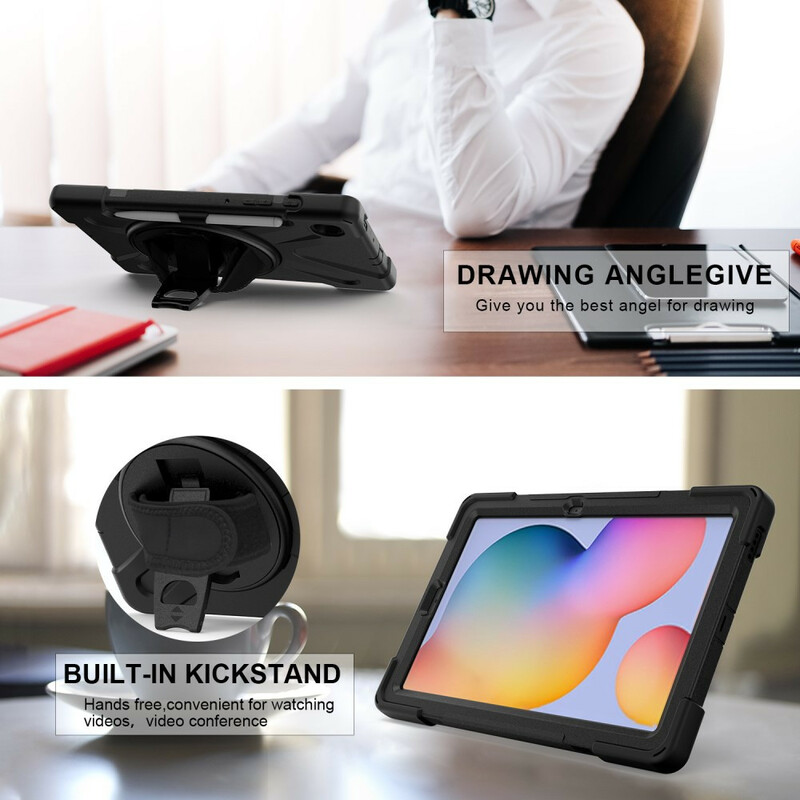 Samsung Galaxy Tab S6 Lite Capa Resistente Utra com Cordão Samsung Galaxy Tab S6 Lite Capa Resistente Utra com Cordão