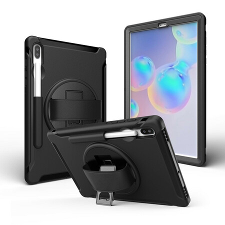 Samsung Galaxy Tab S6 Capa de protecção tripla com alça e suporte