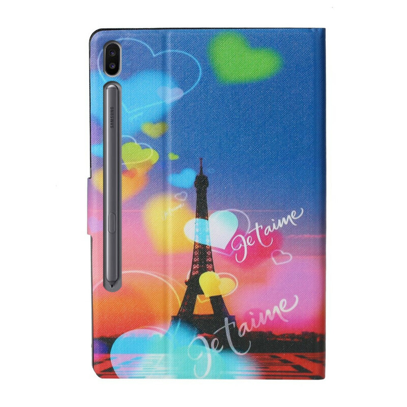 Samsung Galaxy Tab S6 Case Paris I Love You