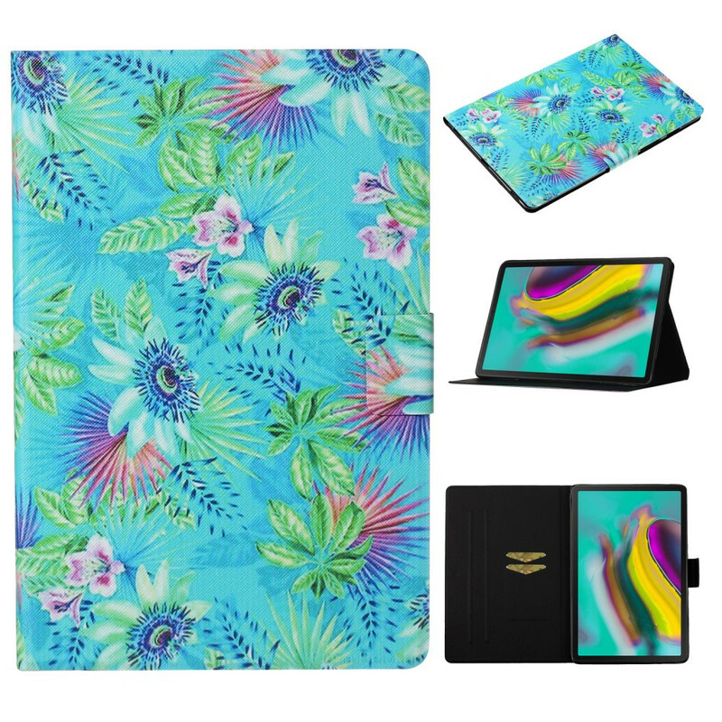 Samsung Galaxy Tab S5e Case Flowers e Folhas