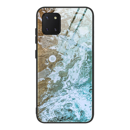 Samsung Galaxy S10 Lite Cores da tampa de mármore Cores do vidro temperado