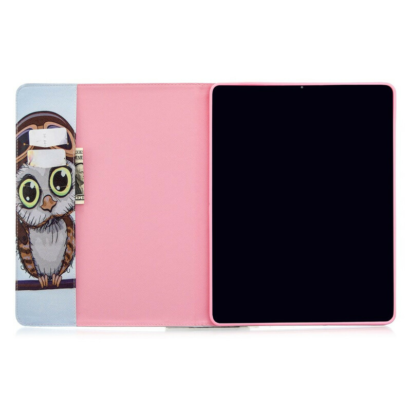12,9" (2020) iPad Pro Case Owl Print