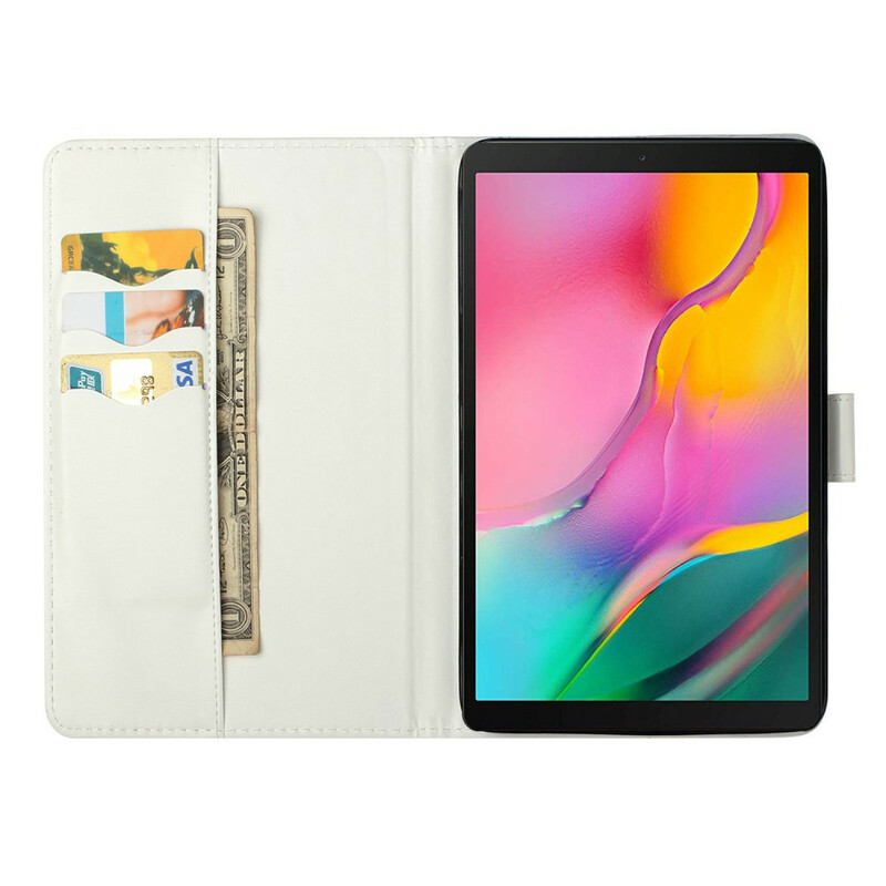 Samsung Galaxy Tab A 10.1 Case (2019) Marble Light Spots