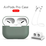 Capa de silicone AirPods Pro com cordÃ£o de auriculares