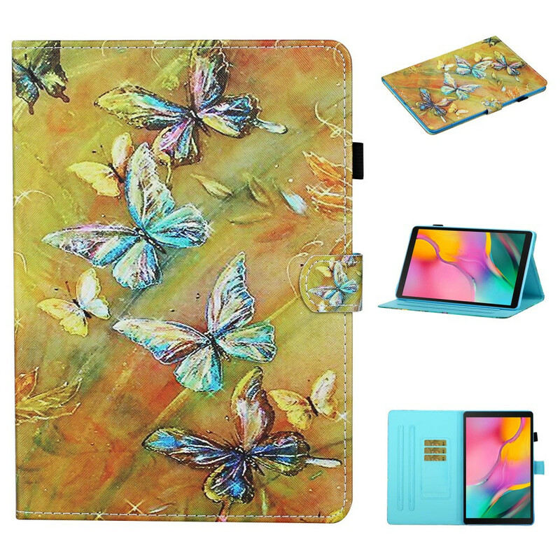 Samsung Galaxy Tab A 10.1 Case (2019) Butterflies pintadas