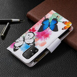 Capa Samsung Galaxy S10 Lite com bolso com zíper Butterfly