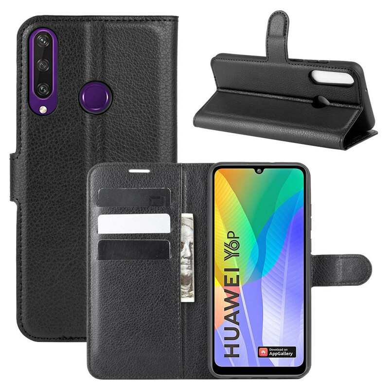 Case Huawei Y6p Leatherette Classic Litchi