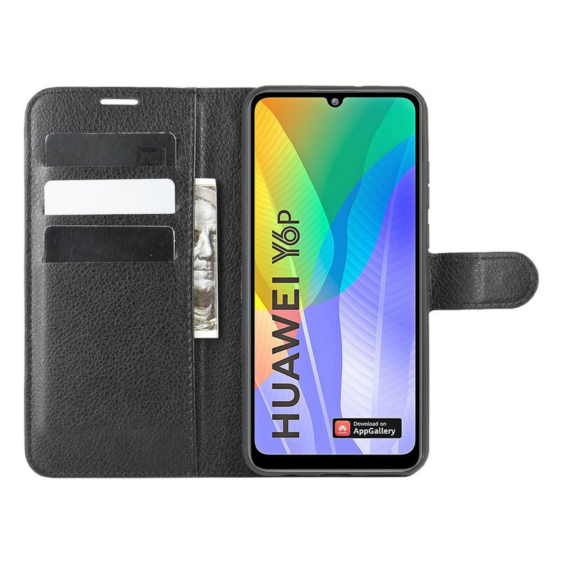 Case Huawei Y6p Leatherette Classic Litchi
