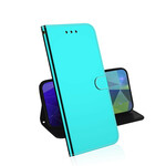 Huawei Y6p Espelho de capa de couro