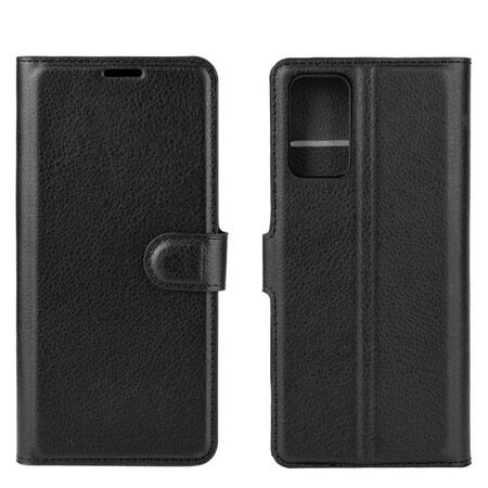 Samsung Galaxy Note 20 Efeito Lychee Clássico da Capa de Couro