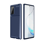 Samsung Galaxy Note 20 Textura de fibra de carbono de capa macia