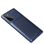 Samsung Galaxy Note 20 Textura de fibra de carbono de capa macia