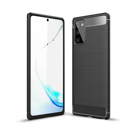 Samsung Galaxy Note 20 Capa de fibra de carbono escovada