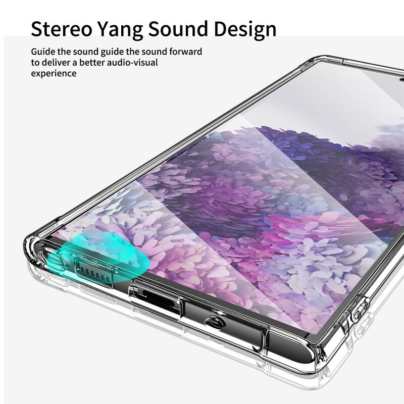 Samsung Galaxy Note 20 Capa Transparente LEEU Almofadas PelÃ­cula pelÃ­cula pelÃ­cula protectoraaaas