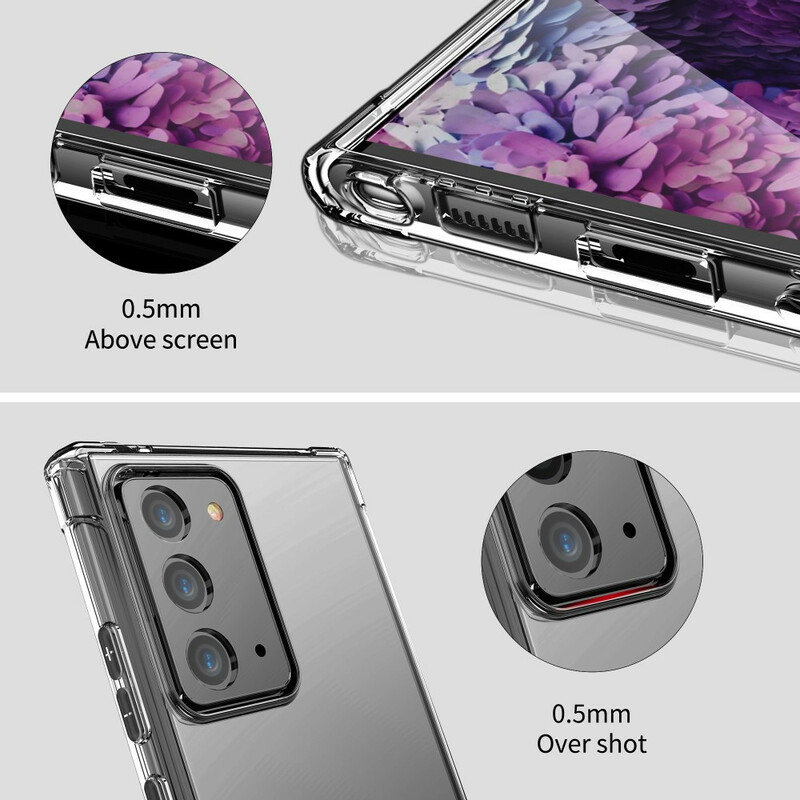 Samsung Galaxy Note 20 Capa Transparente LEEU Almofadas PelÃ­cula pelÃ­cula pelÃ­cula protectoraaaas