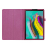 Samsung Galaxy Tab A 10.1 (2019) 2 Flaps Faux Leather Lychee Case