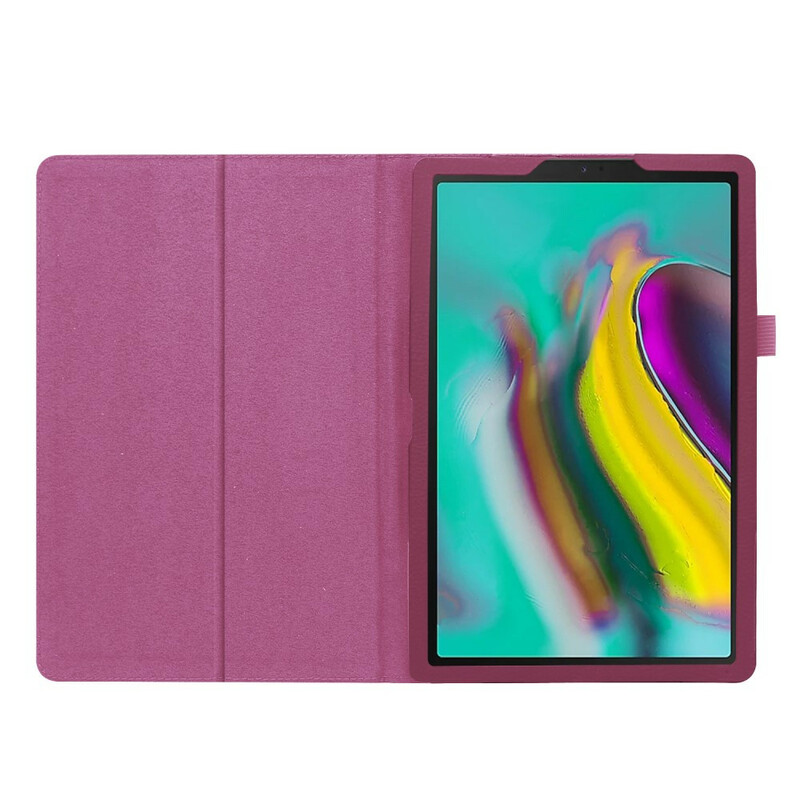 Samsung Galaxy Tab A 10.1 (2019) 2 Flaps Faux Leather Lychee Case