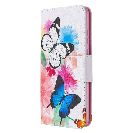 Honor 9A Capa pintada com Borboleta e Flor