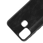 Samsung Galaxy M31 Case Leather Seam Efeito Couro