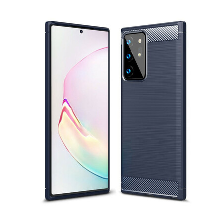 Samsung Galaxy Note 20 Capa escovada de fibra de carbono ultra