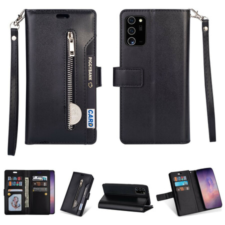 Samsung Galaxy Note 20 Ultra Capa de carteira com alça