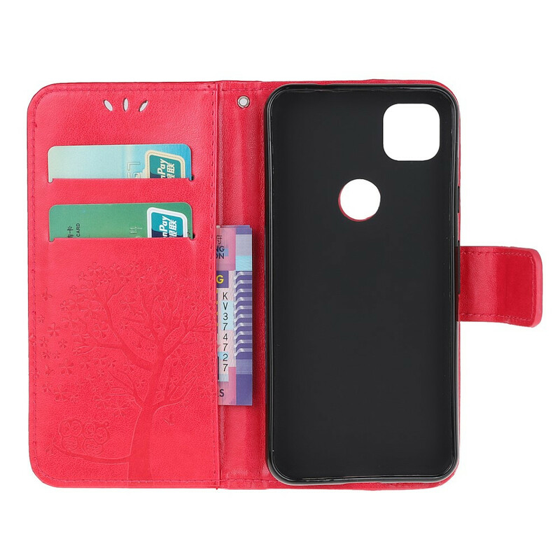 Google Pixel 4a Tree & Owl Strap Case