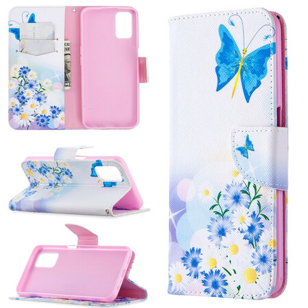 Capa em frente ao A72 Borboletas e Flores Pintadas