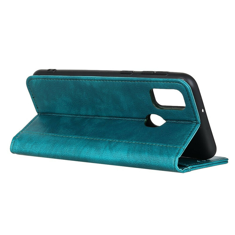 Capa Flip Cover Xiaomi Redmi 9C Encantamento com Couro Fraccionado