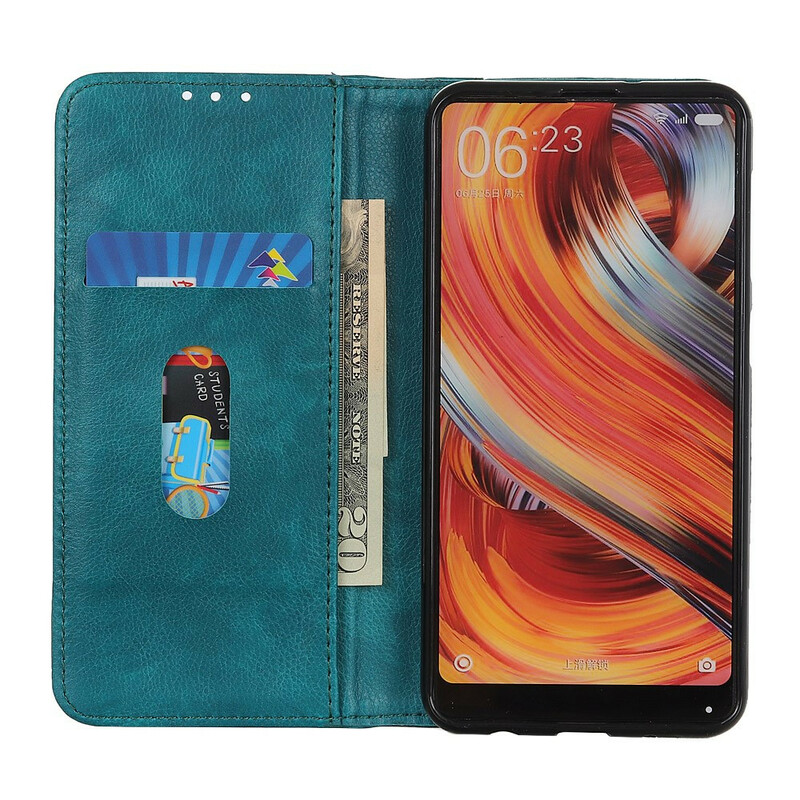 Capa Flip Cover Xiaomi Redmi 9C Encantamento com Couro Fraccionado